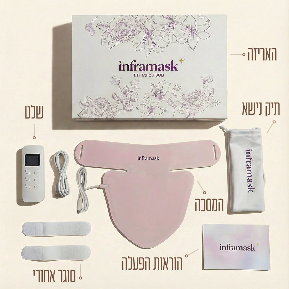 מארז מלא: סט 2 ערכות מסכת פנים ומסכת צוואר וחזה